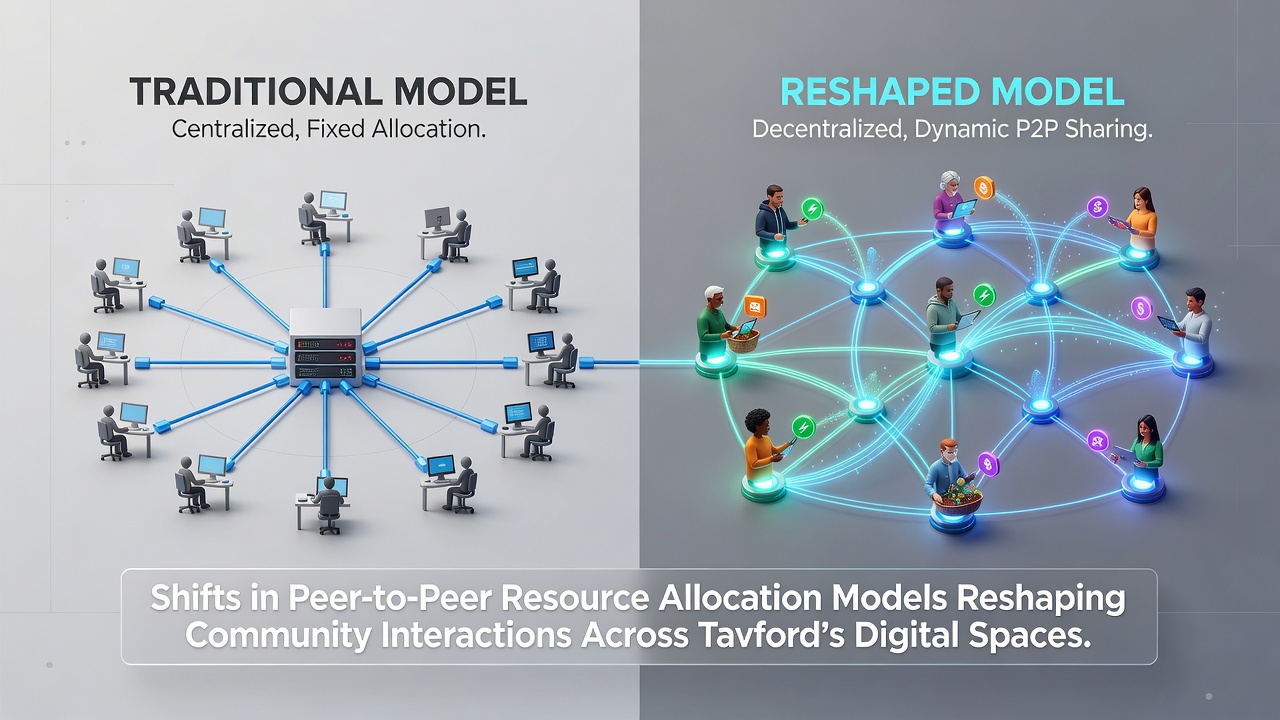 Shifts in Peer-to-Peer Resource Allocation Models Reshaping Community Interactions Across Tavford's Digital Spaces